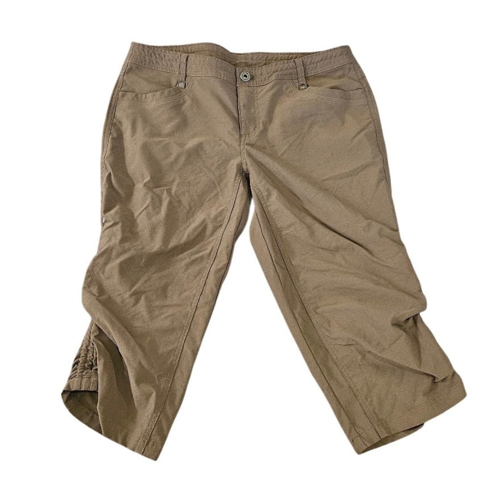 Kuhl Capri Pants Women Size 10 Brown Trekr Kapri Outdoor Hiking Gorpcore